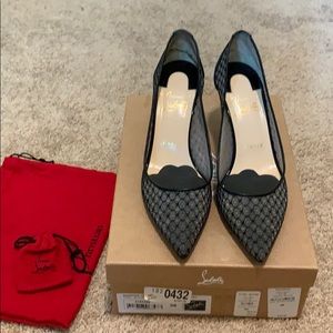Barely used Christian Louboutin black heels